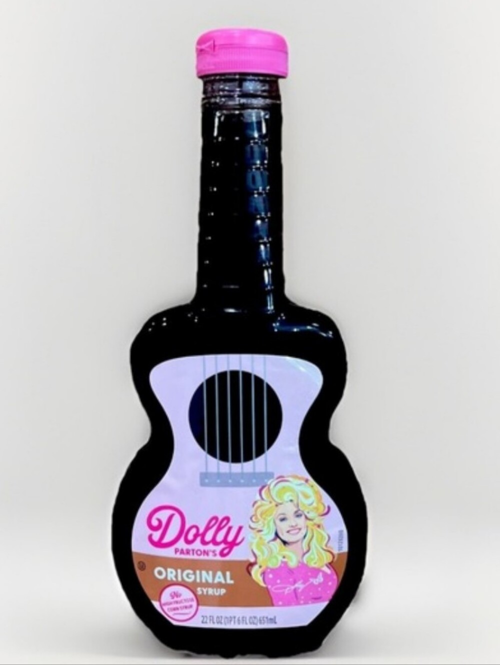 DOLLY PARTON'S Original SYRUP Guitar Bottle Breakfast Pancakes Waffles 22 oz NEW